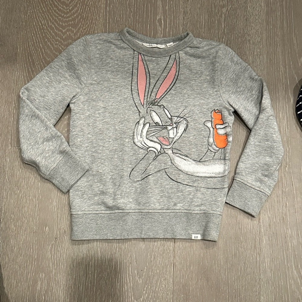 GAP Gray Bugs Bunny Kids Sweatshirt